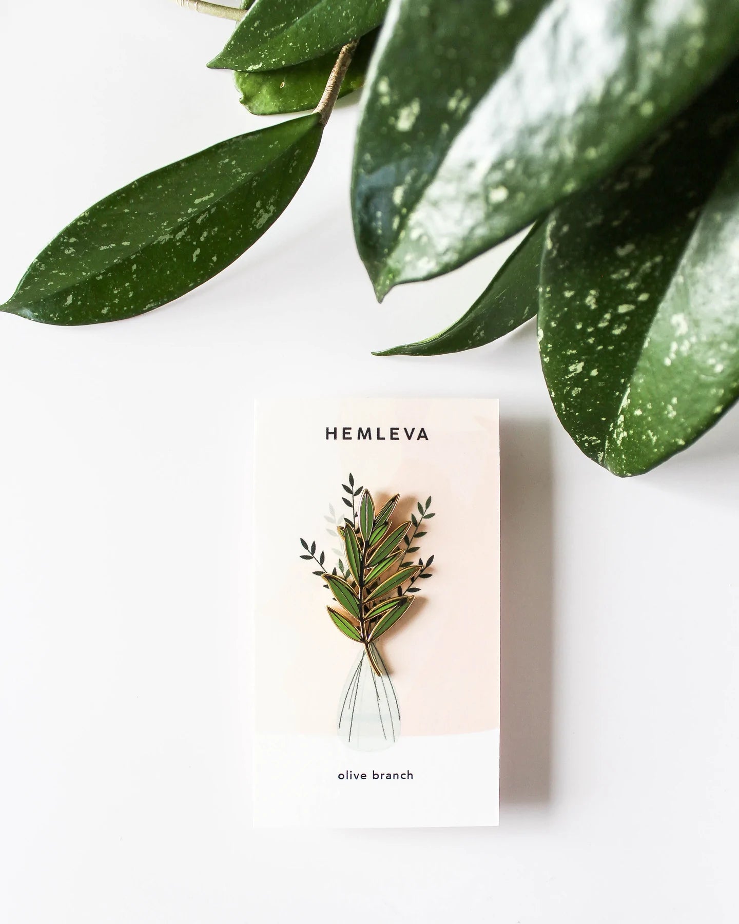 Olive Branch Enamel Pin
