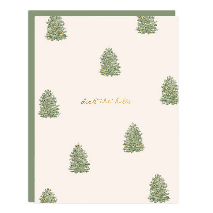 Deck the Halls Tree Holiday Card