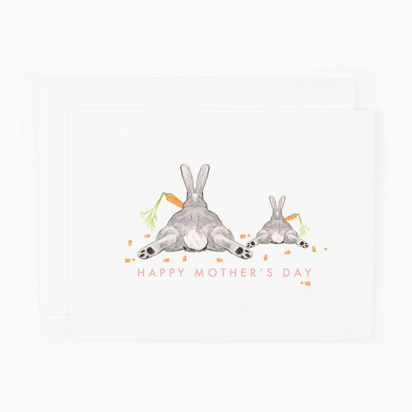 Mom and Baby Bunny Card