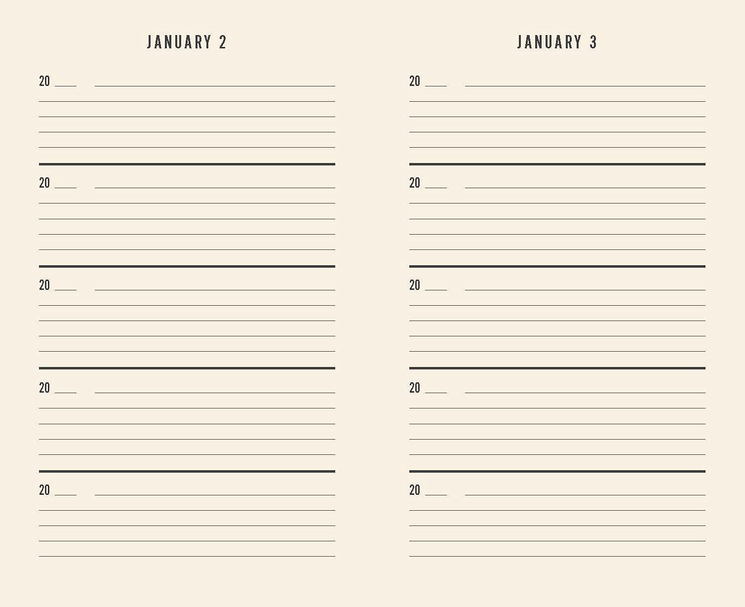 Canvas One Line a Day: Five Year Memory Journal