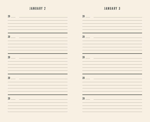 Load image 1 in gallery view. Canvas One Line a Day: Five Year Memory Journal