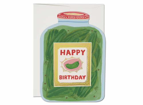 Load image 1 in gallery view. Pickle Birthday Die CutCard Red Cap Cards