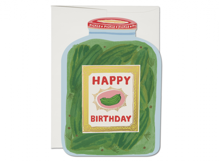 Pickle Birthday Die CutCard