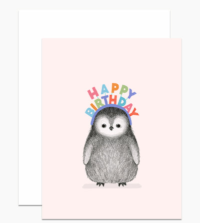 Happy Birthday Penguin Card