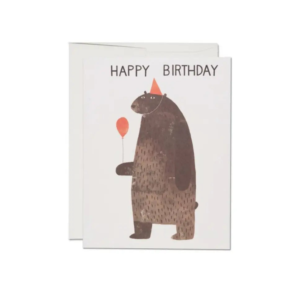 Party Bear Birthday Card