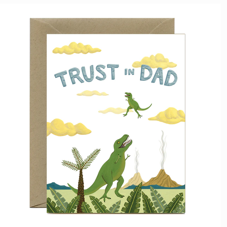 T-Rex Father's Day Card Yeppie Paper
