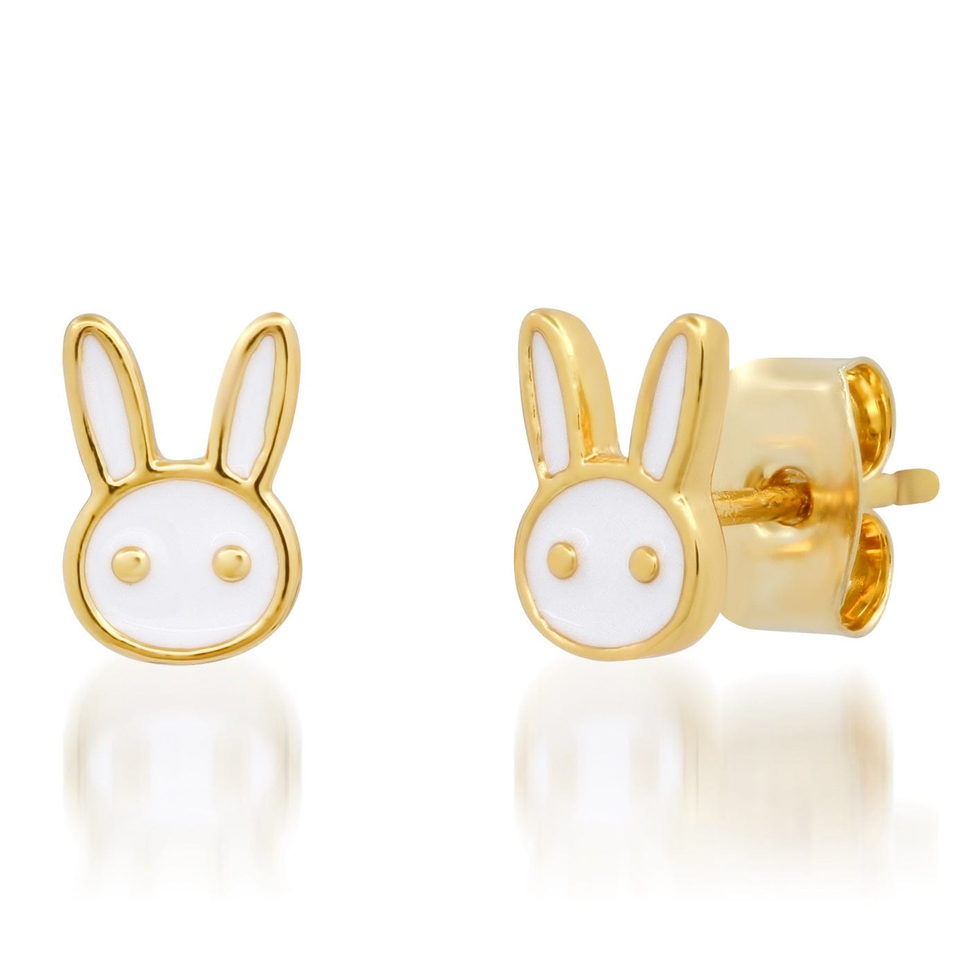 Enamel Bunny Studs