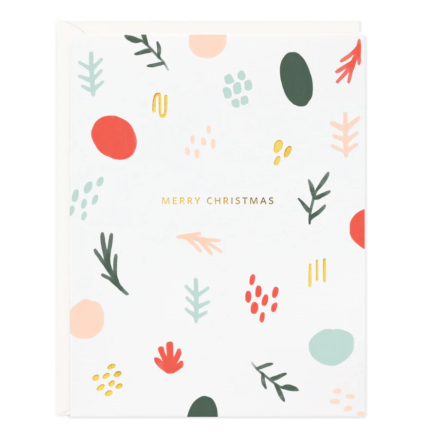 Merry Christmas Happiness Holiday Card Boxed Set of 6