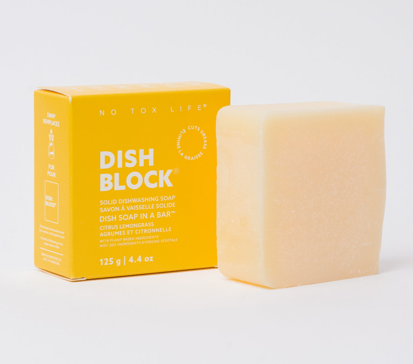 Citrus Lemongrass Dish Block - Solid Dish Soap