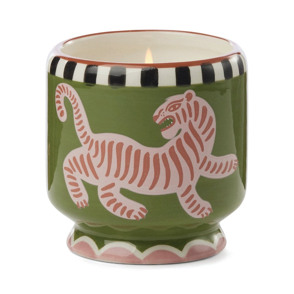 A Dopo Tiger Ceramic Candle -  Black Cedar & Fig Paddywax