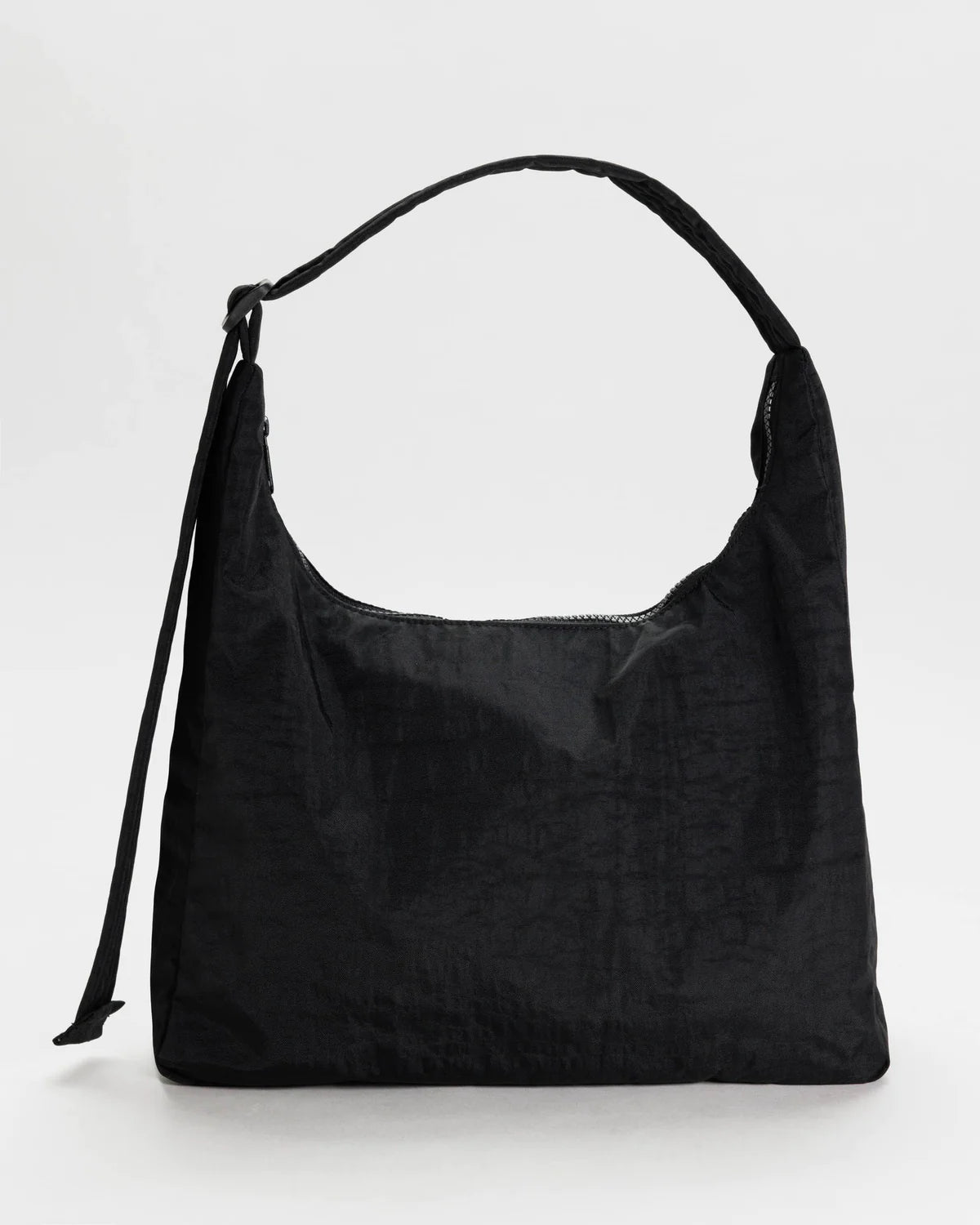 Nylon Shoulder Bag - Black Baggu