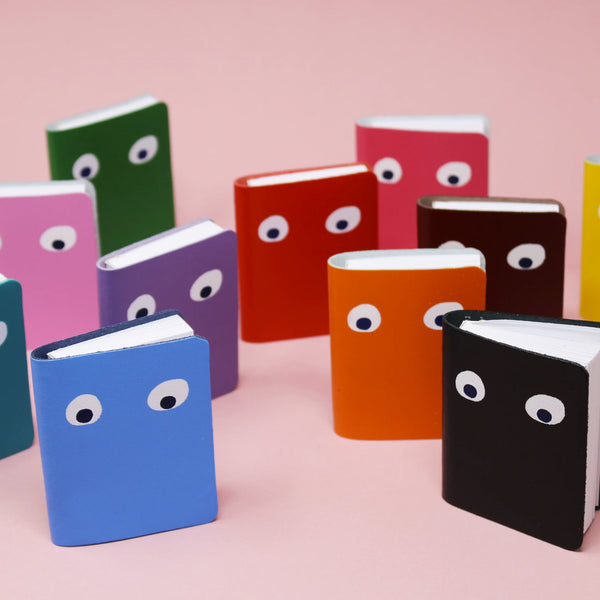 Googly Eye Mini Leather Notebook