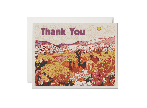 Desert Thanks Card