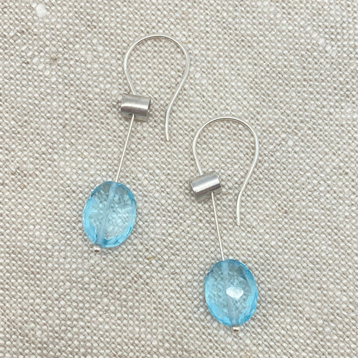 Blue Topaz Pivot Earring Serena Kojimoto