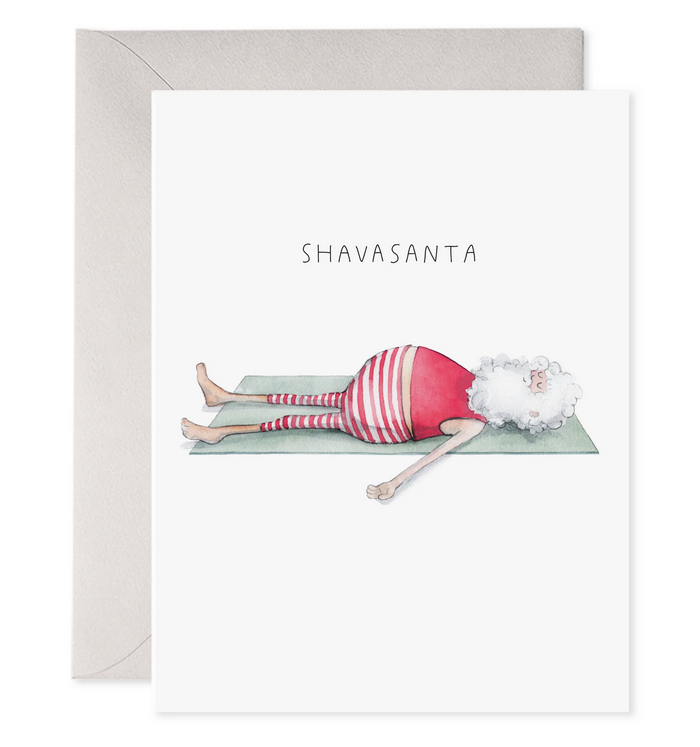 Yoga Santa Holiday Card