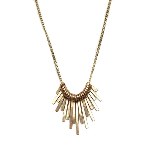Load image 1 in gallery view. Gold Filled Fringe on Gold Filled Chain Necklace Dana Kellin