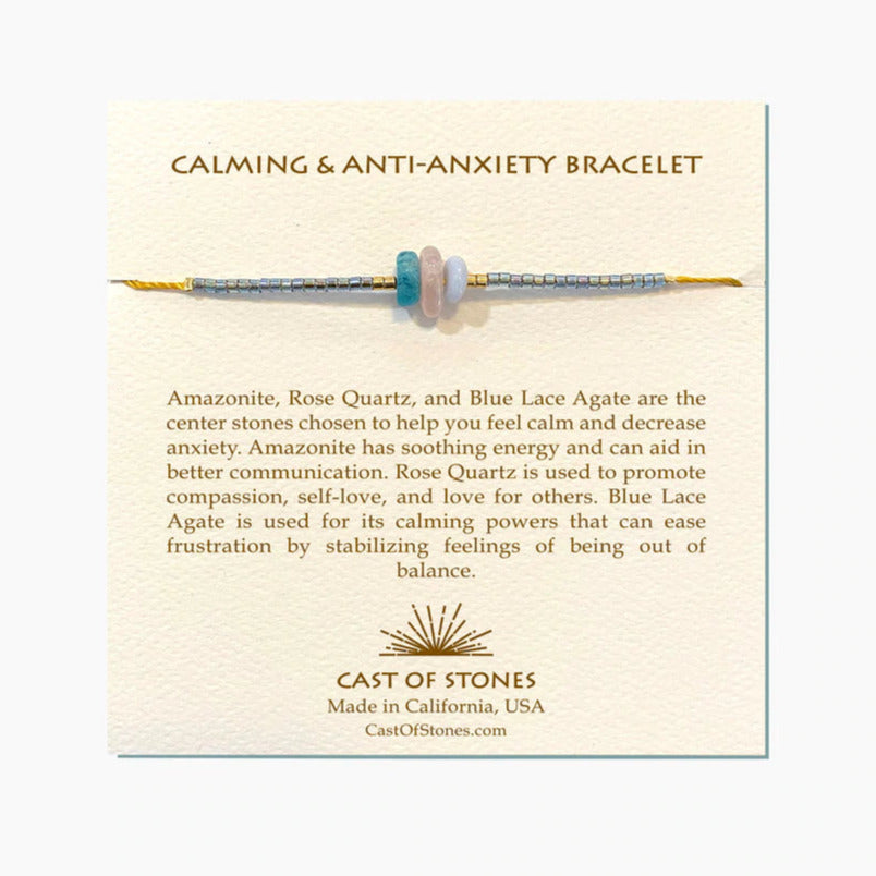 Calming & Anti-Anxiety Gemstone Bracelet Cast of Stones
