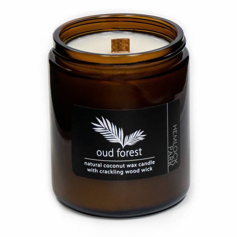 Organic Coconut Wax Candle with Wood Wick - 8 oz