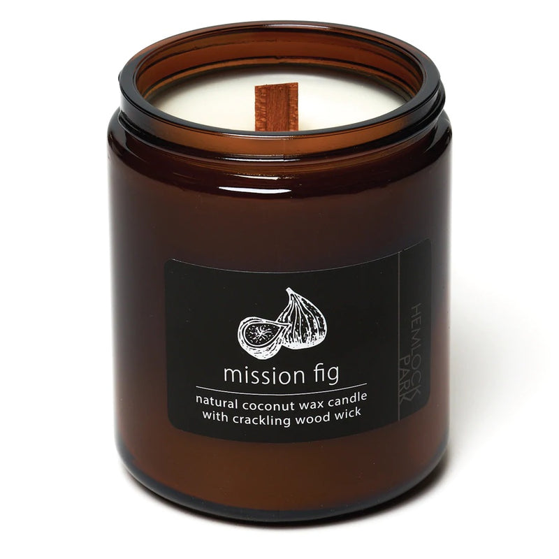 Organic Coconut Wax Candle with Wood Wick - 8 oz