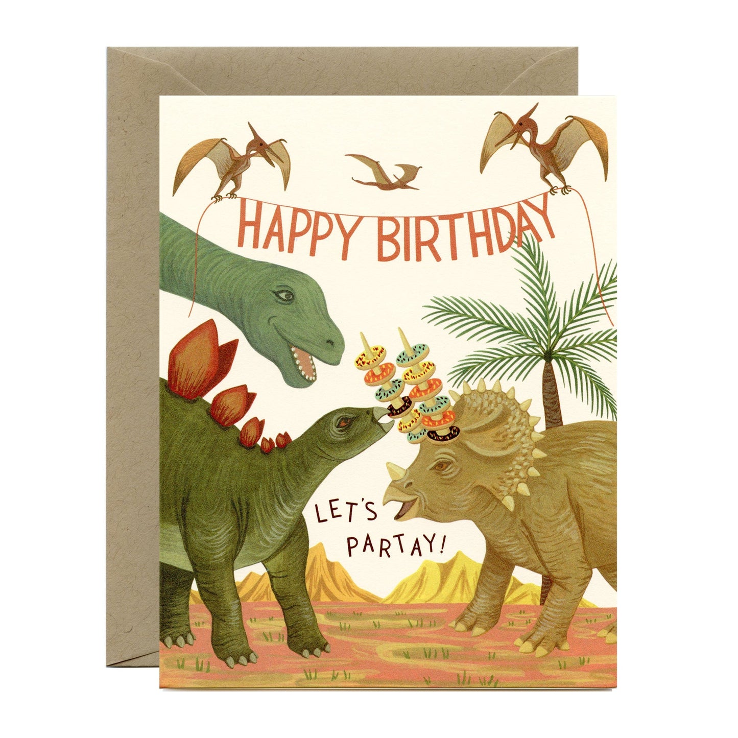 Dinosaur Party Birthday Card Yeppie Paper