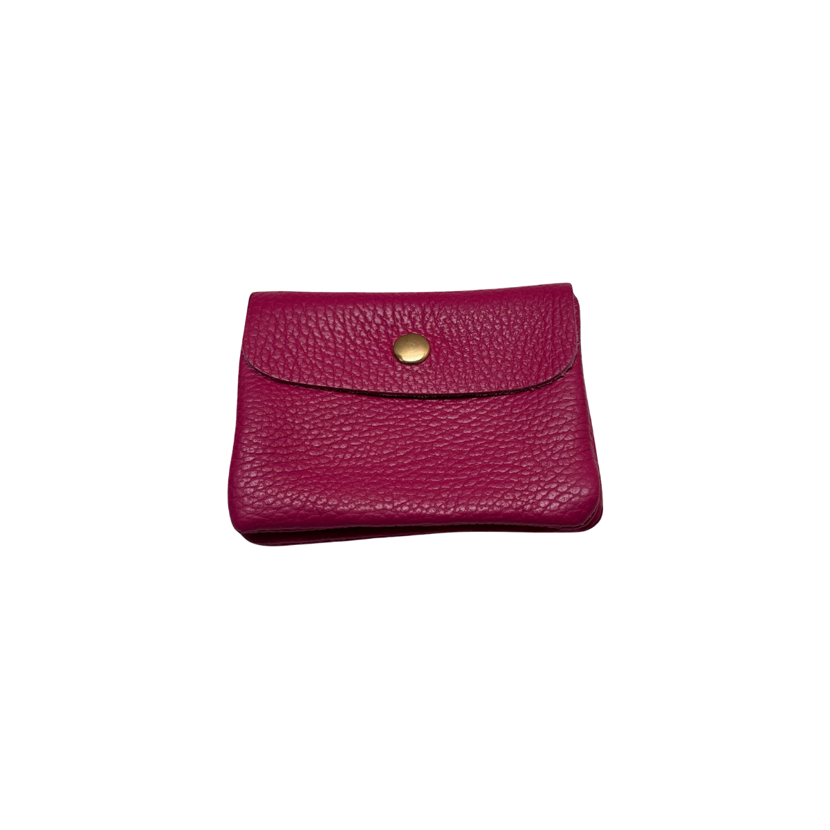 Mini Wallet- Pebble Leather - Magenta Tourance
