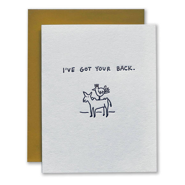 I've Got Your Back Friendship Card