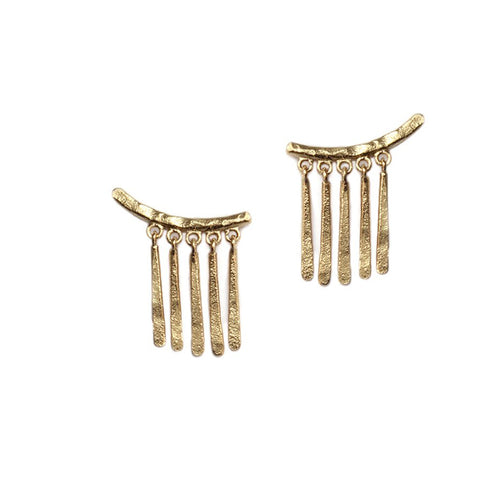 Load image 1 in gallery view. Jiao Gold Plated Earring