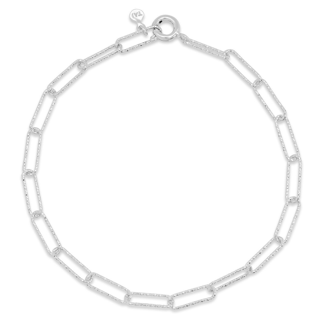 Cable Chain Bracelet - Sterling Silver