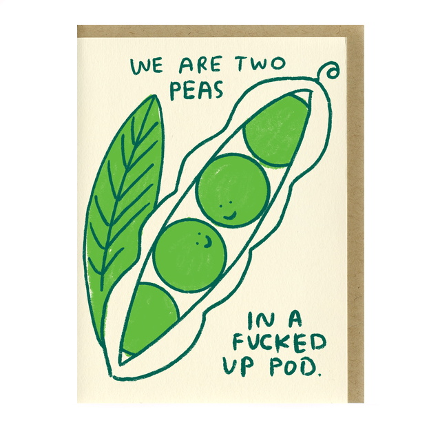 Two Peas Greeting Card