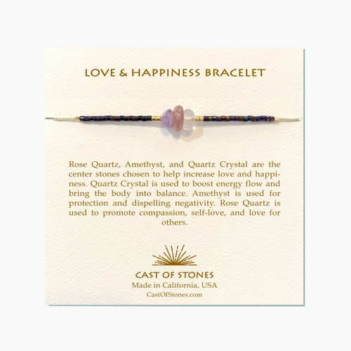 Load image 1 in gallery view. Love & Happiness Bracelet Cast of Stones