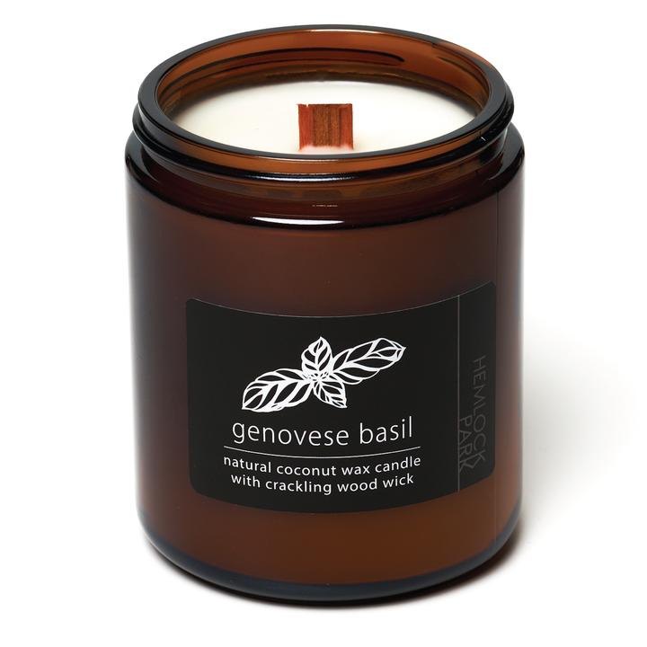 Organic Coconut Wax Candle with Wood Wick - 8 oz