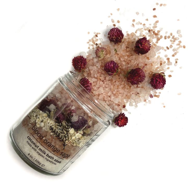 Coconut Milk Bath Soak - Blood Orange Sage Hemlock Park