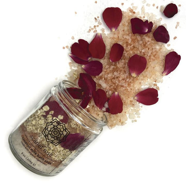 Coconut Milk Bath Soak - Scarlet Rose