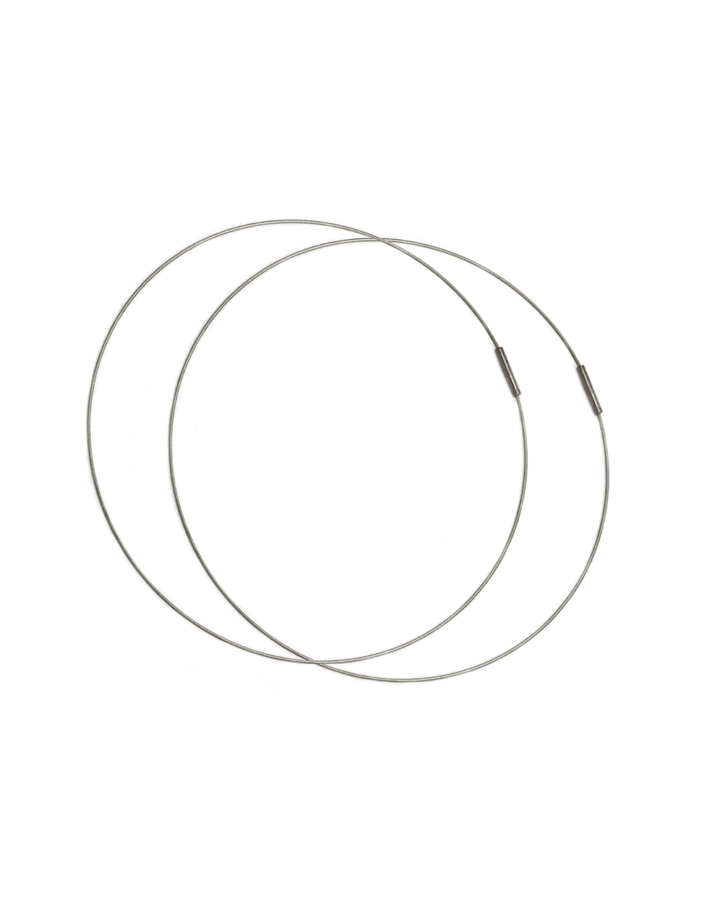 Large Harper Hoop - White Gold Jurate Los Angeles