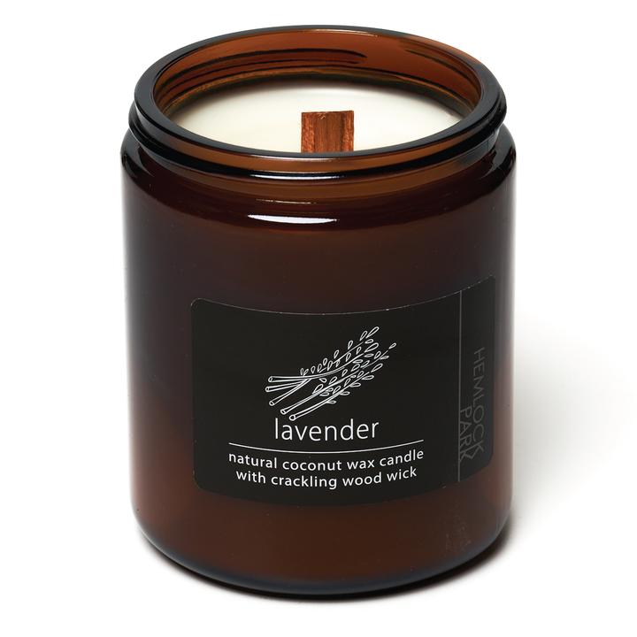 Organic Coconut Wax Candle with Wood Wick - 8 oz