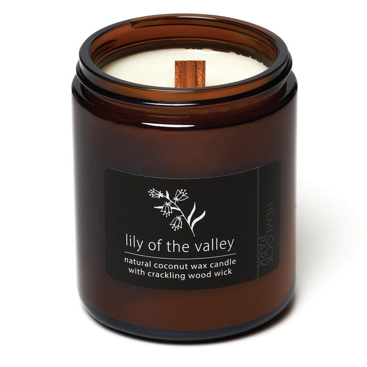 Organic Coconut Wax Candle with Wood Wick - 8 oz