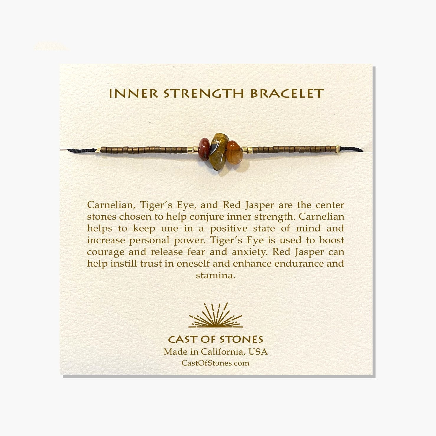 Inner Strength Bracelet Cast of Stones