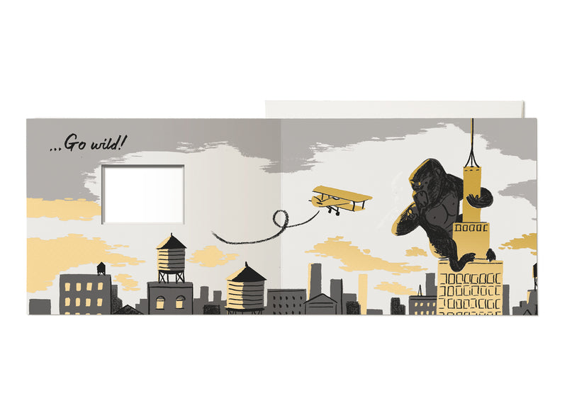 King Kong Bday French Fold Card