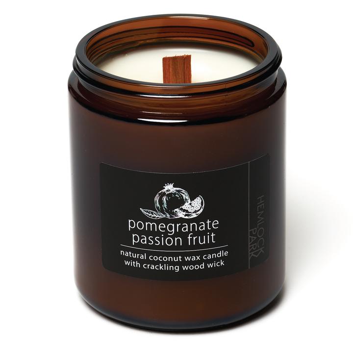 Organic Coconut Wax Candle with Wood Wick - 8 oz