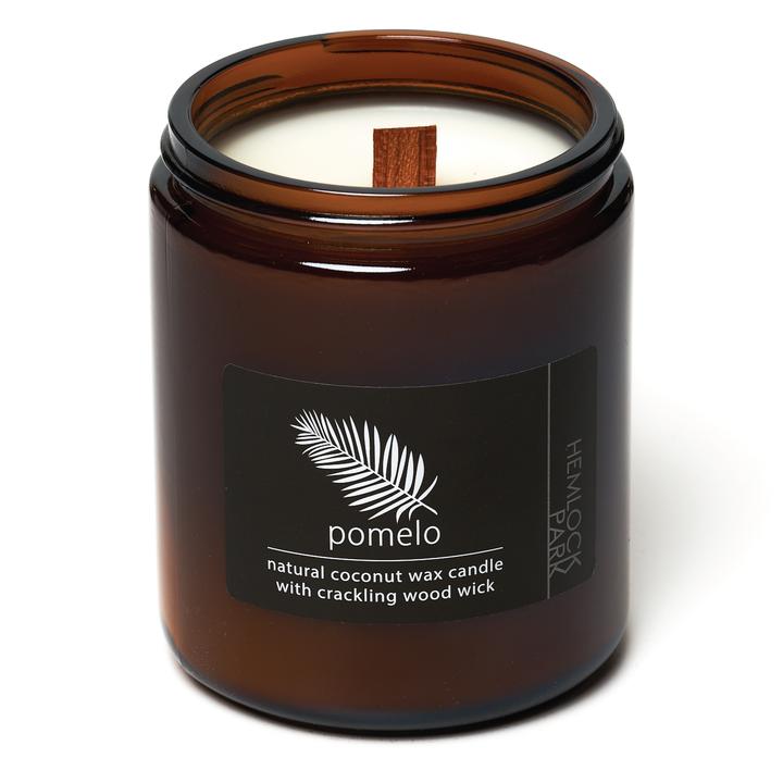 Organic Coconut Wax Candle with Wood Wick - 8 oz