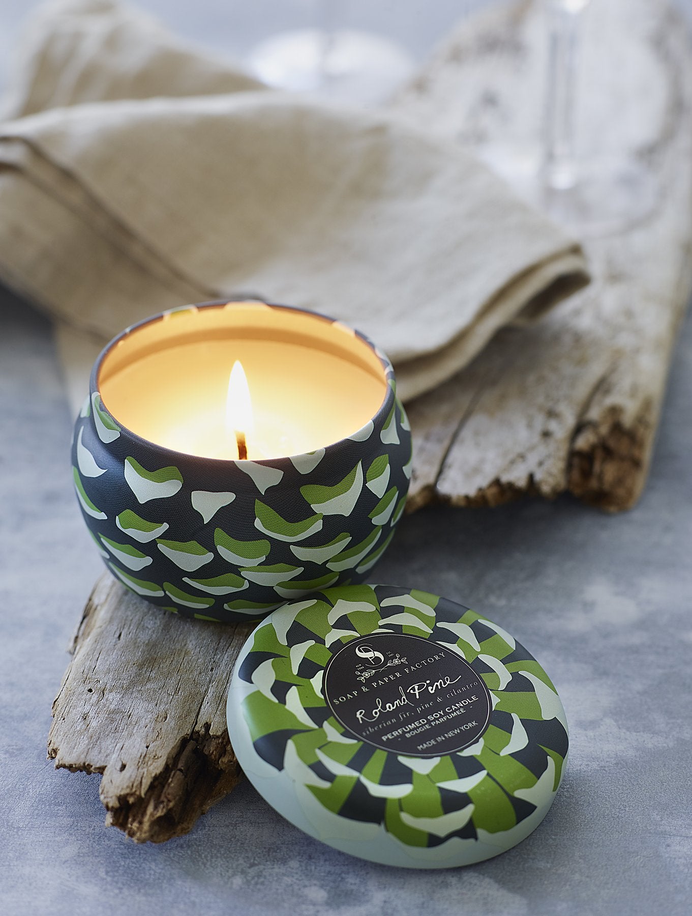 Roland Pine Travel Tin Soy Candle