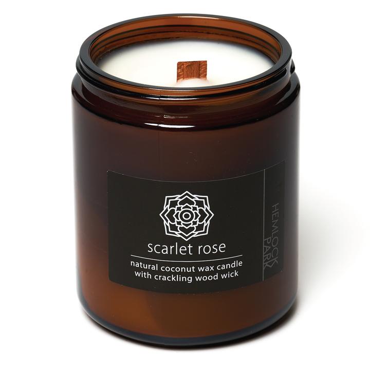 Organic Coconut Wax Candle with Wood Wick - 8 oz