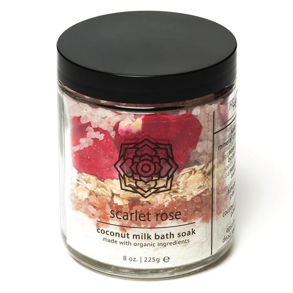 Coconut Milk Bath Soak - Scarlet Rose