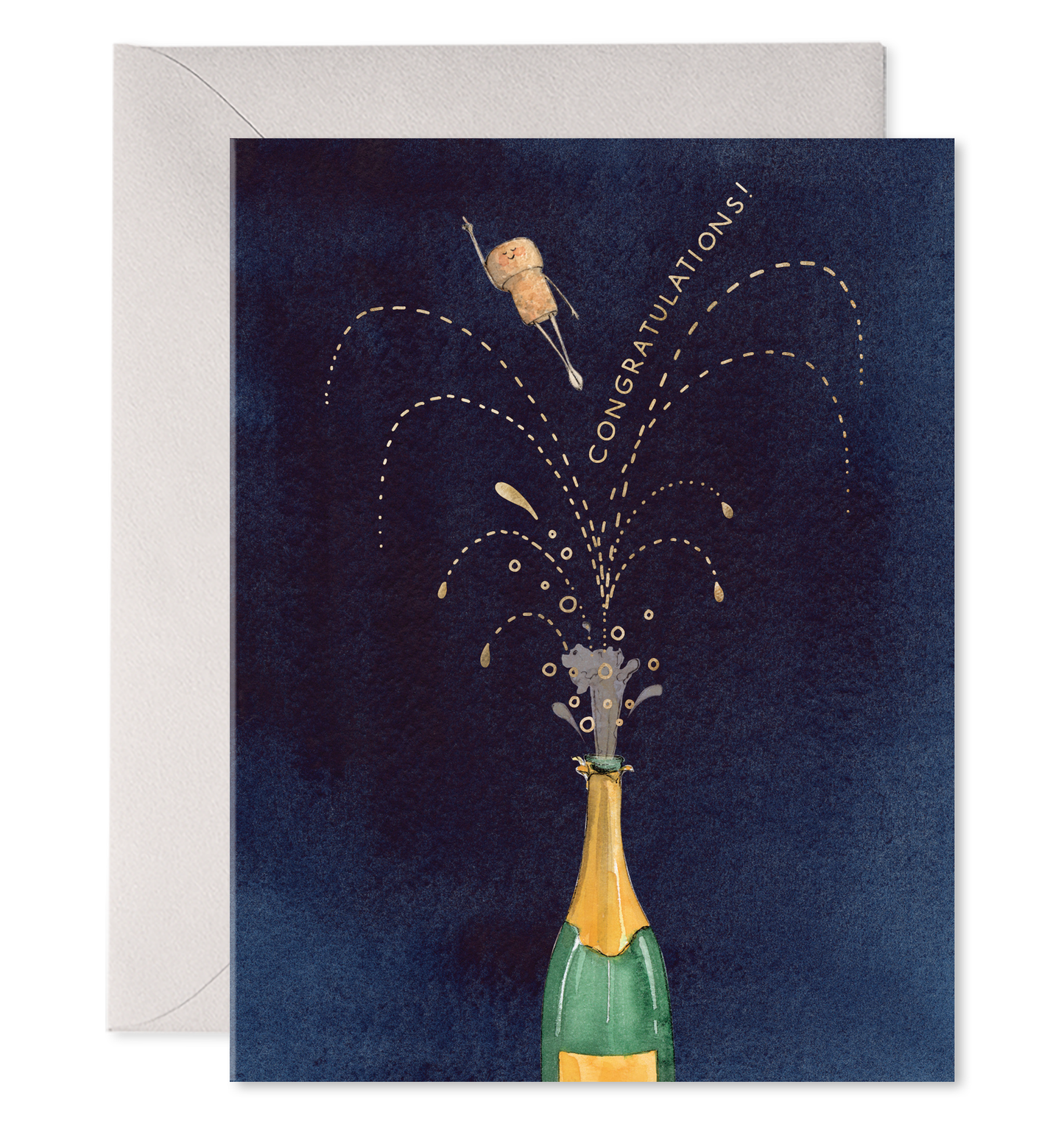 Flying Cork Congratulations Card E. Frances Paper