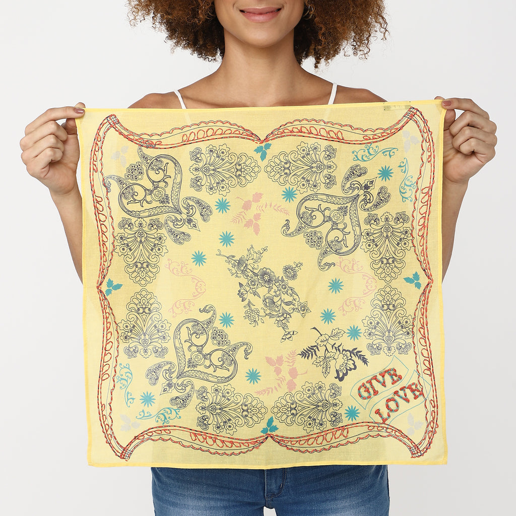 Give Love Embroidered Bandana Vismaya Inc.