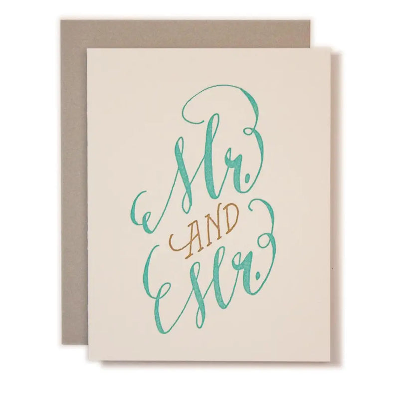 Mr. And Mr Card Wedding Card