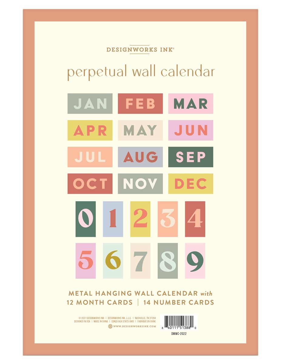 Perpetual Wall Calendar