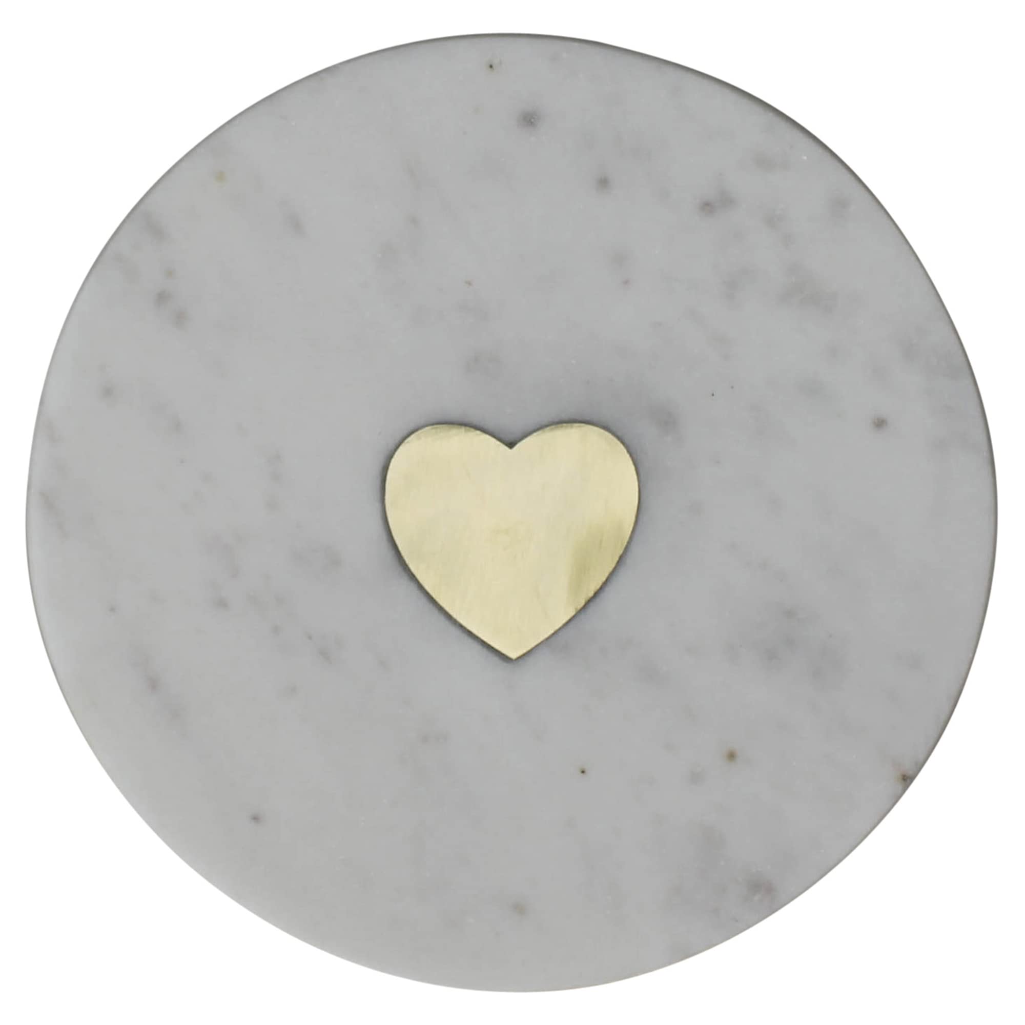 Inlaid Marble Tray-Heart Homart