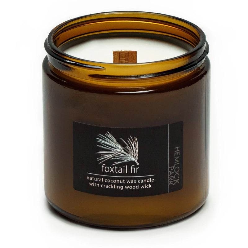 Organic Coconut Wax Candle with Wood Wick - 8 oz