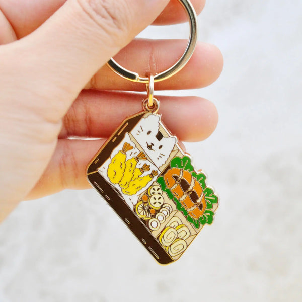 Enamel Bento Box Keychain